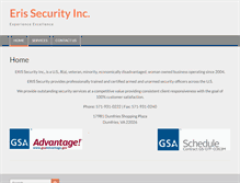 Tablet Screenshot of erissecurity.com